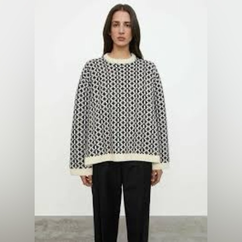 Toteme Norwegian Cross Lambswool Sweater